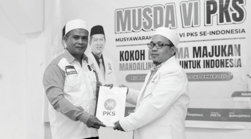 Mahmudin Hasibuan Nakhodai DPD PKS Madina, Ini Target Pengurus yang Baru